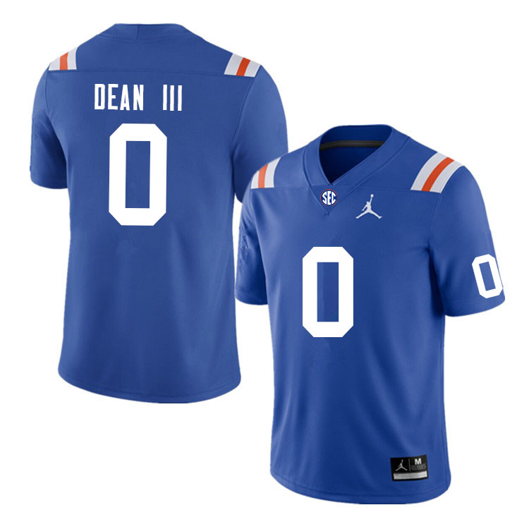 Men #0 Trey Dean III Florida Gators College Football Jerseys Sale-Throwback